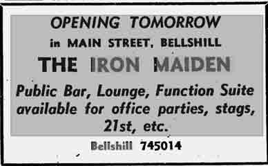Iron Maiden ad 1977